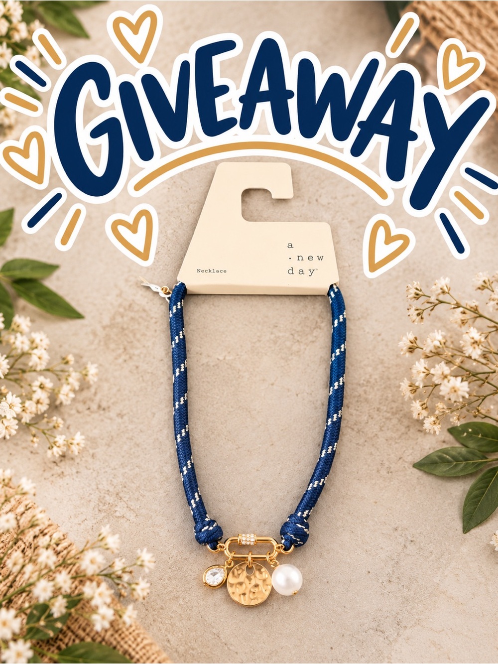 *GIVEAWAY* A New Day Blue Rope Necklace